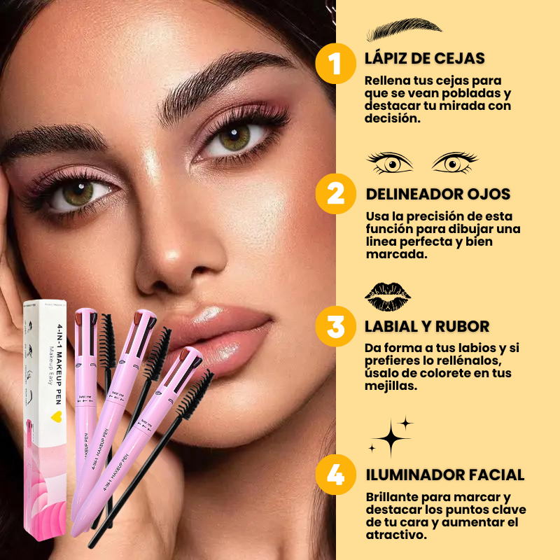 El Lápiz de maquillaje 4 en 1 más Vendido en España | 1 + 2 GRATIS